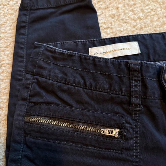 Pilcro Dark Black Skinny Jeans with Zipper Details - Picture 3 of 6